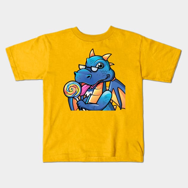 Dragon Lollipop Kids T-Shirt by ClashPlayhouse